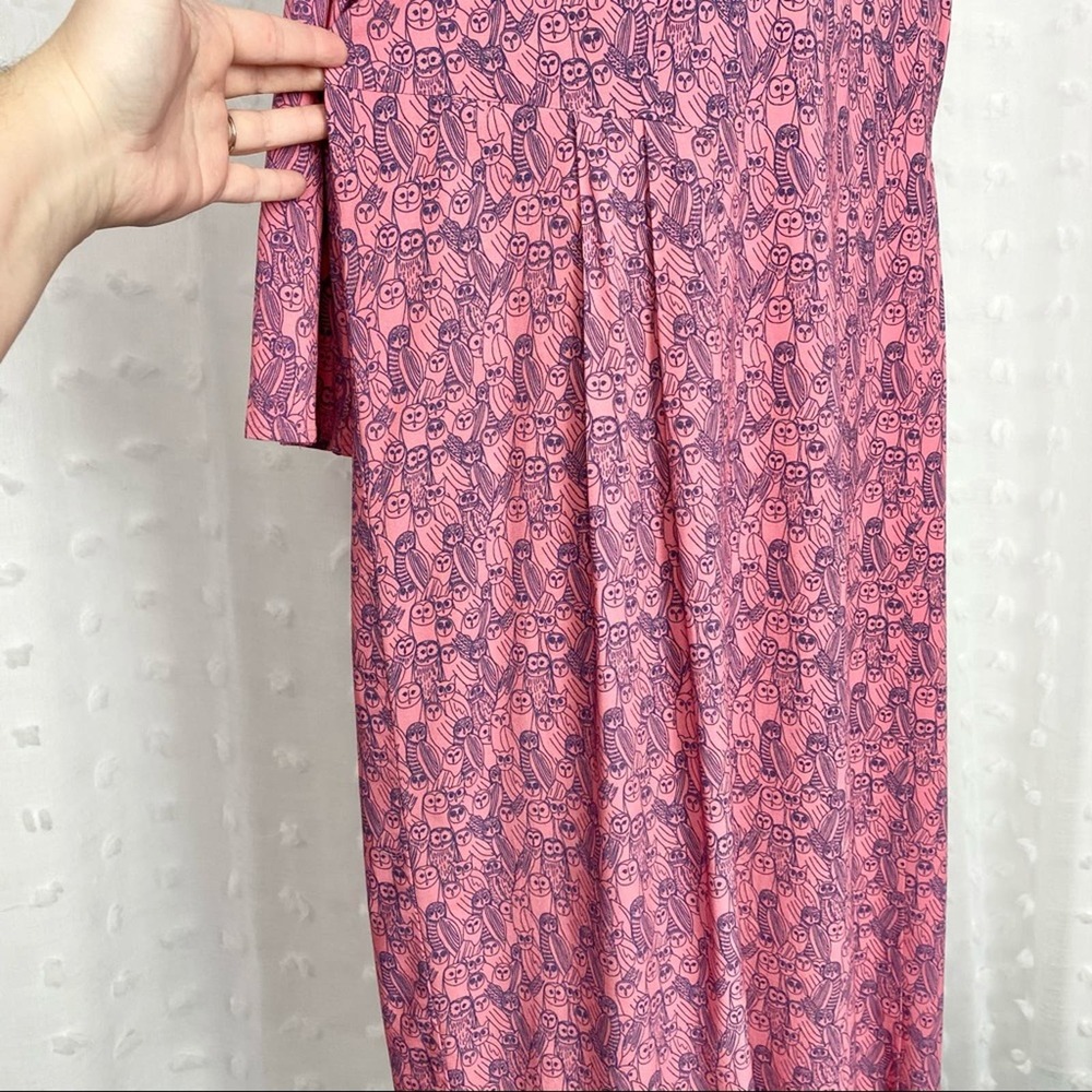 NWOT The Savile Row pink owl print shift dress 6 - Picture 6 of 11